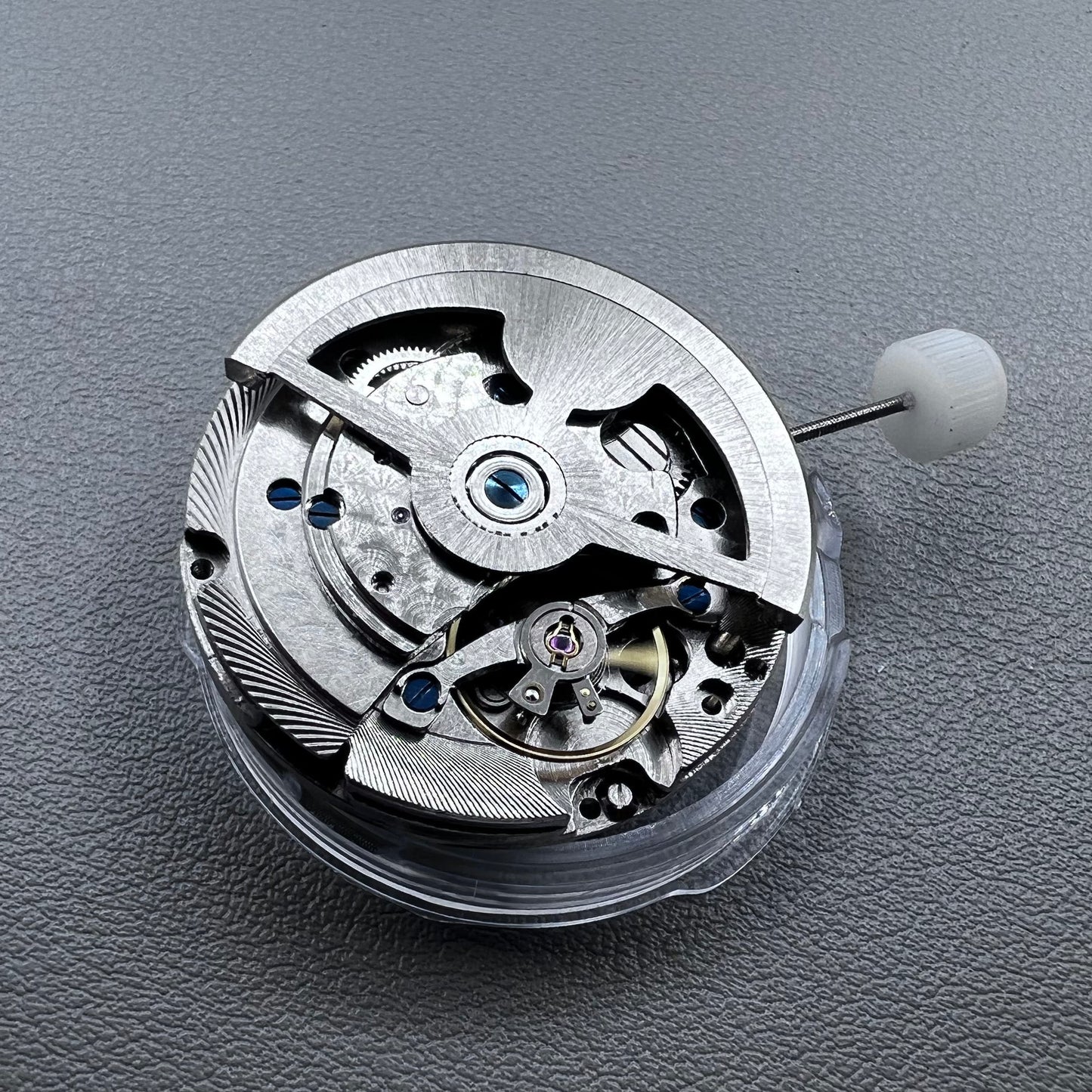 China Automatic mechanical watch with black dial and small seconds at 9 o?clock, precise timekeeping.