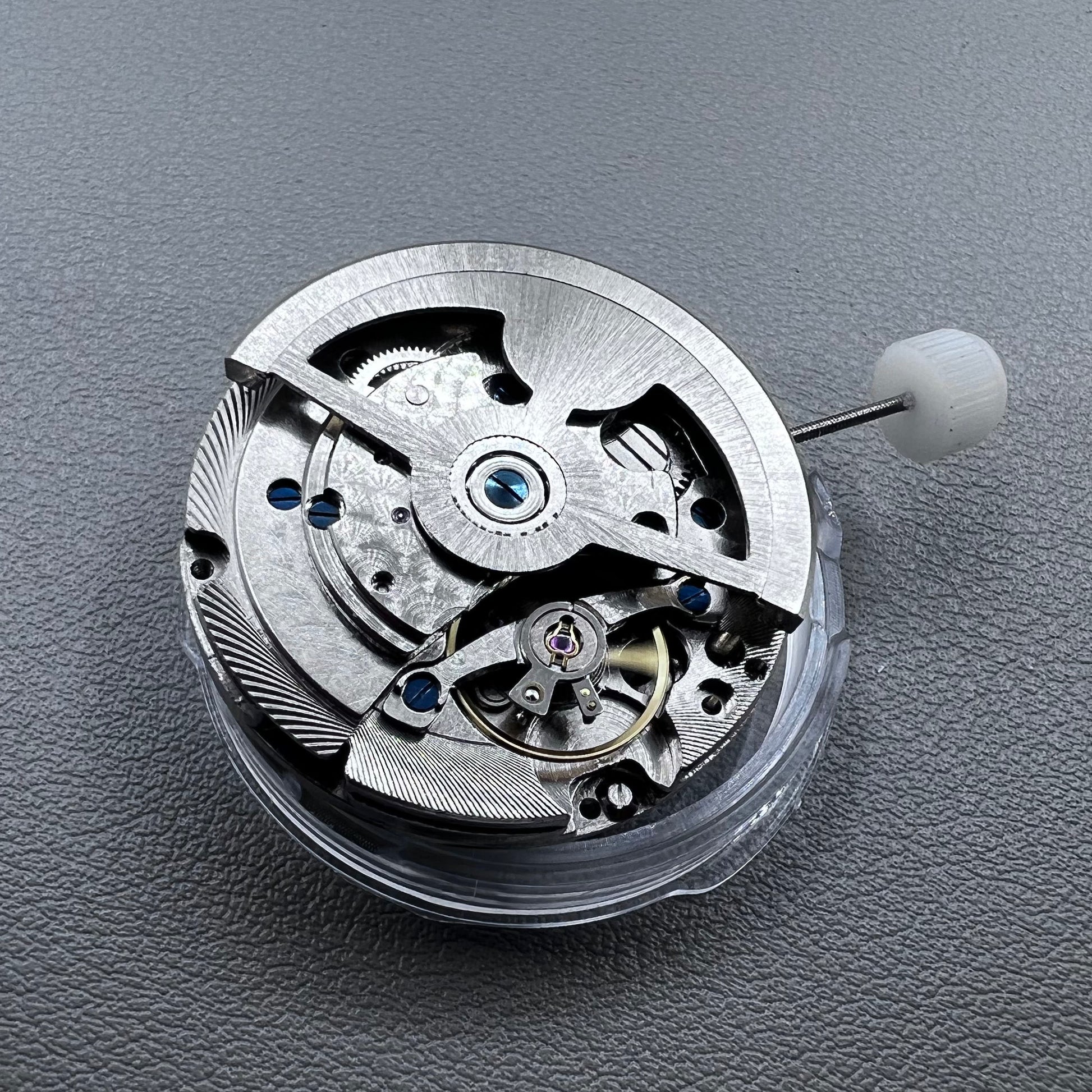China Automatic mechanical watch with black dial and small seconds at 9 o?clock, precise timekeeping.