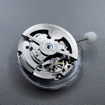 China Automatic mechanical watch with black dial and small seconds at 9 o?clock, precise timekeeping.