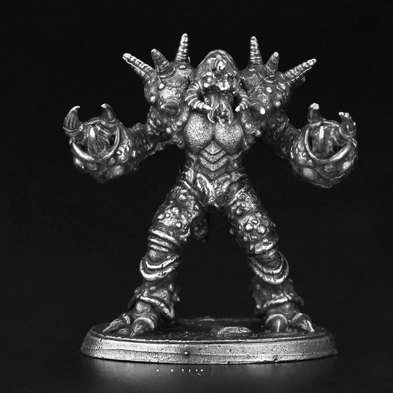 Spiked Feral Beast Copper Miniature Figurine White Bronze Sci-Fi Wargame 354-4