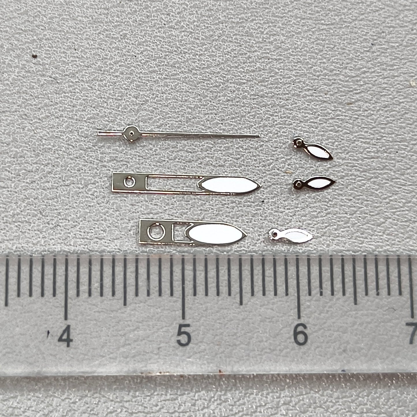13mm Hollow Silver Trim Watch Hands for OS10 OS60 OS80 Movement Watch Part