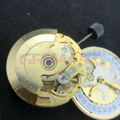Golden 2824-2 automatic mechanical watch movement with single calendar, precision-crafted, China made by Caldenar.