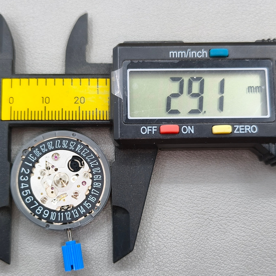 Seiko NH35A Automatic Mechanical Movement Black Wheel 24 Jewels Date@6