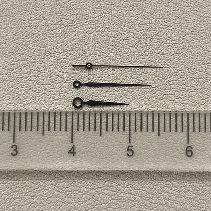 2 Sets/Pack Modified Black Trim Watch Hands for Miyota 2035 Quartz Movement