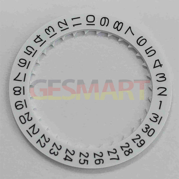 White Date Disk Wheel Date Wheel Date At 3 Generic for Miyota 8215 8200 Movement