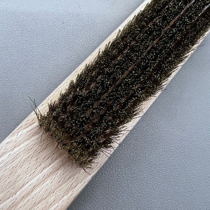 2 PIECES Copper Wire Brush Rust Removal Wooden Handle Metal Cleaning Jewelry Tool