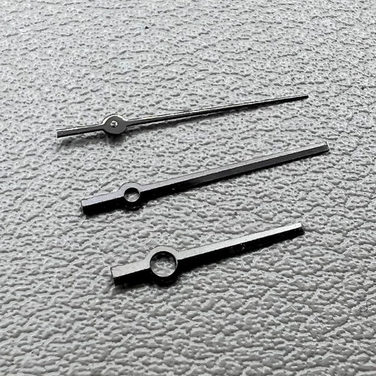 Set of 12.5mm black square pointed watch hands, compatible with NH35/36 NH38 NH72 movements.