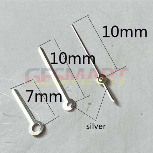 Aiguilles de montre argentées de 10 mm pour mouvements Miyota 2315 2035 2036 2115 2305