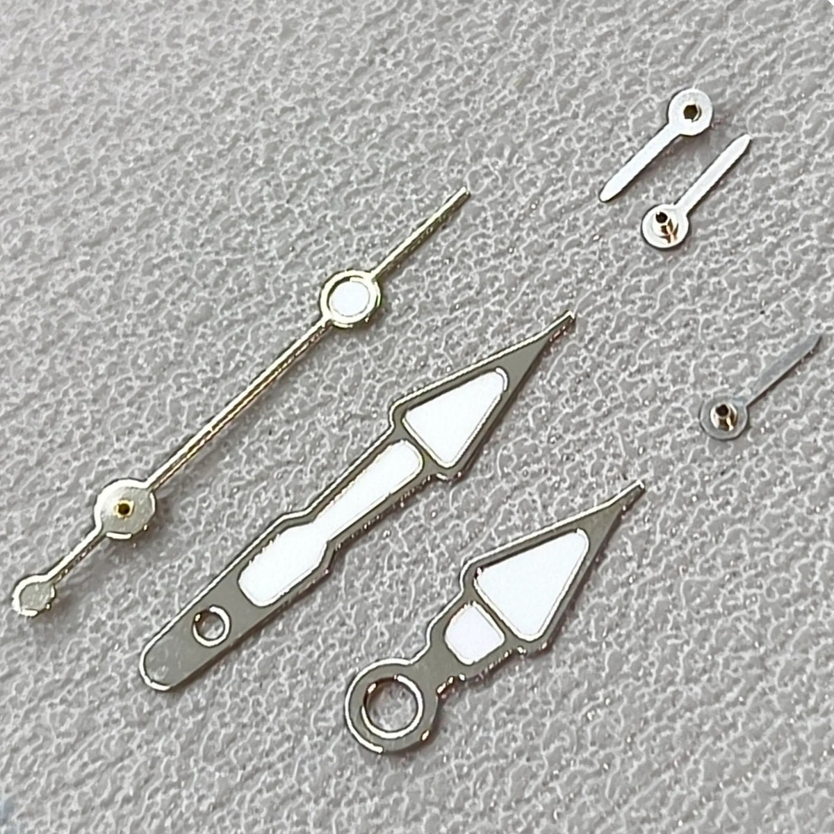 Arrow Shape Green Lume Silver Trim Watch Hands for OS10 OS60 OS80 Movement
