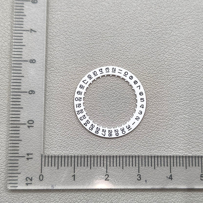 2 PIECES White Date Disk Wheel Date Wheel for Miyota 8215 Movement Date@3
