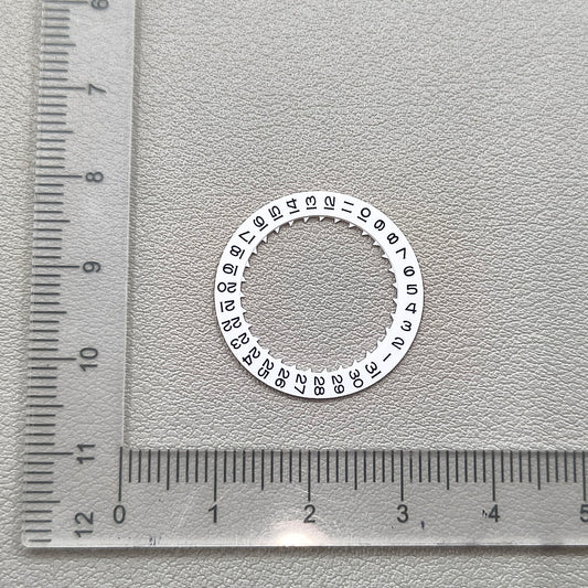 2 PIECES White Date Disk Wheel Date Wheel for Miyota 8215 Movement Date@3