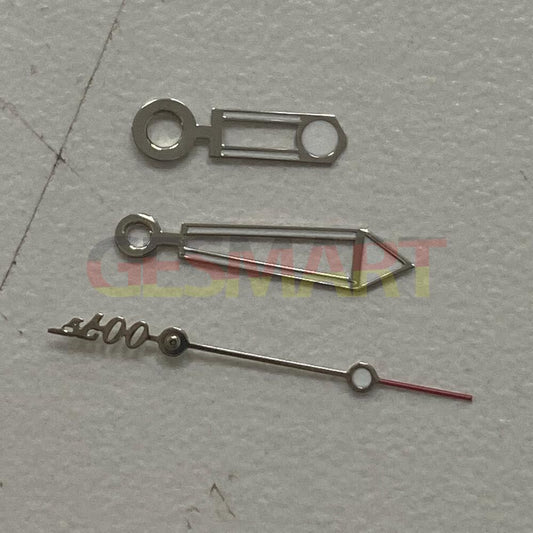 Aiguilles de montre vertes luminescentes avec garniture argentée pour mouvement Miyota 8205 8215 821A 2813