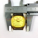 34mm HONGLIAN Manual Mechanical Watch Golden Nail Golden Square Case 3 Hands