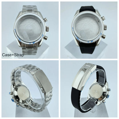 40mm Stainless Steel Watch Case with Sapphire Glass fit 32.5mm Dial for VK63