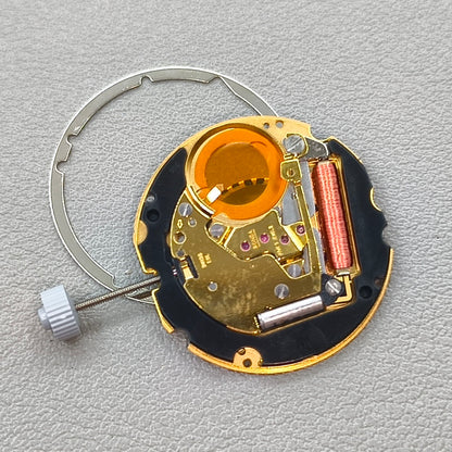 Swiss Ronda 705 Golden Quartz Watch Movement 3 Hands Date@3