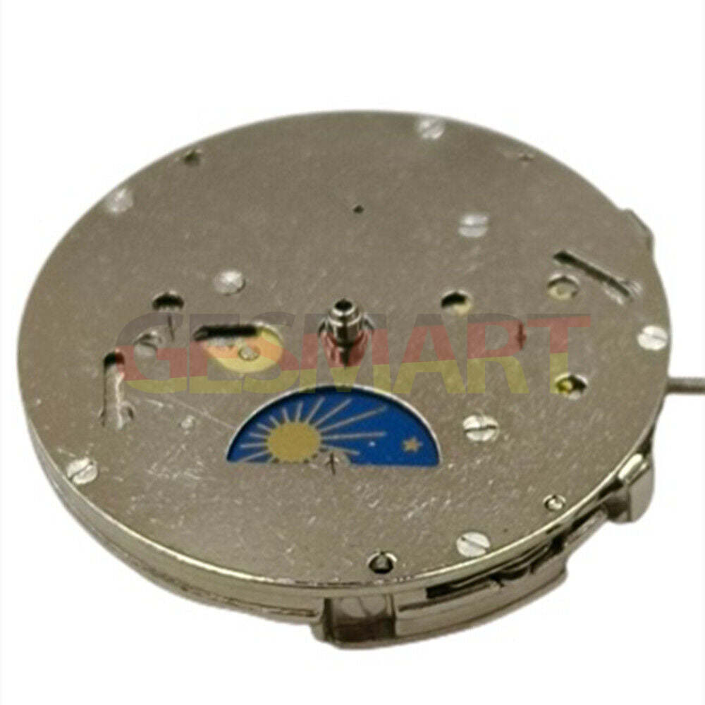 China Made 8205 automatic mechanical watch movement with small second subdials at 3, 6, and 9 o'clock positions, no calendar.