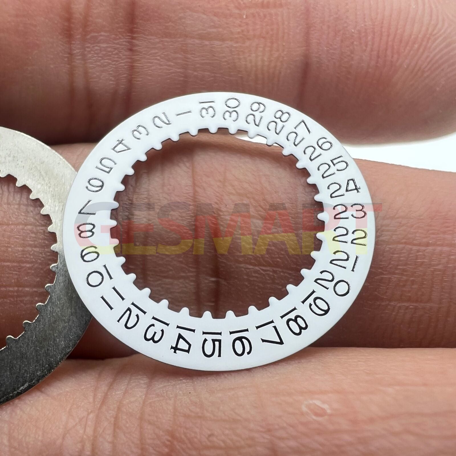 White date wheel for RLX 3235 watch movement, generic replacement part enhancing date display visibility.