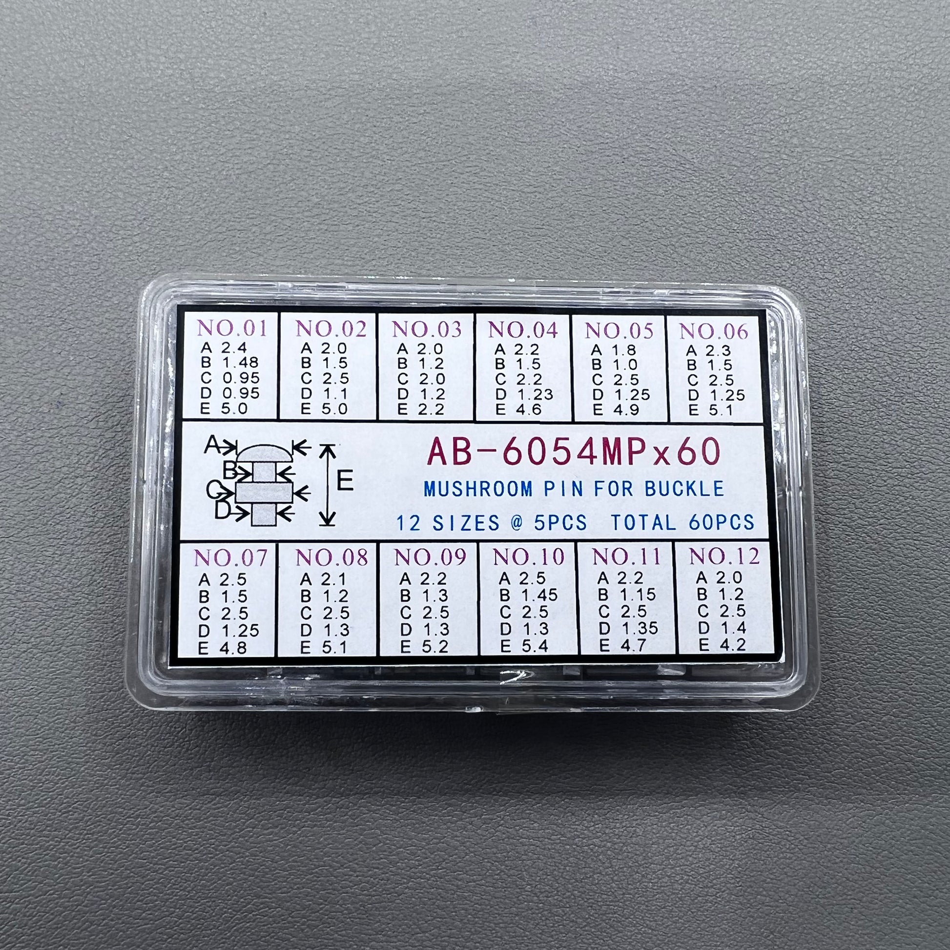 60PCS center locking pin mushroom head refills for clasp bottoms, perfect watch accessory replacement.