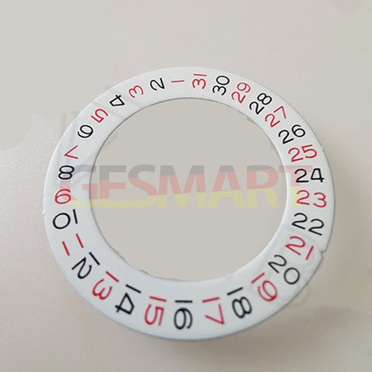 Red Odd Date Wheel overlay for ETA2824, 2836 & Miyota 8215/8200 movements with date at 3 o'clock.