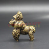 Solid Copper Gorilla Trinket Vintage Handmade Hand Carved Bronze Model Figurines