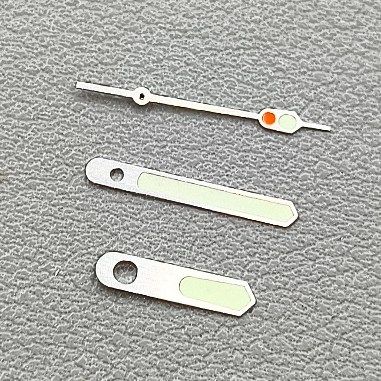 Silver Trim with C3 Green Lume Watch Hands Fit for NH35/NH36 Movement