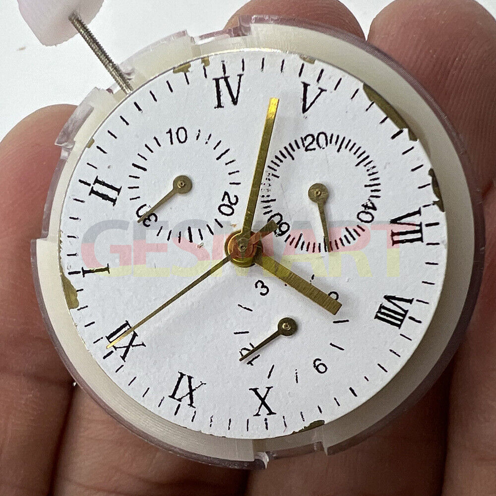 Close-up of China Made 7753 Mechanical 1:1 Movement Clone for Daytona watch accessory.