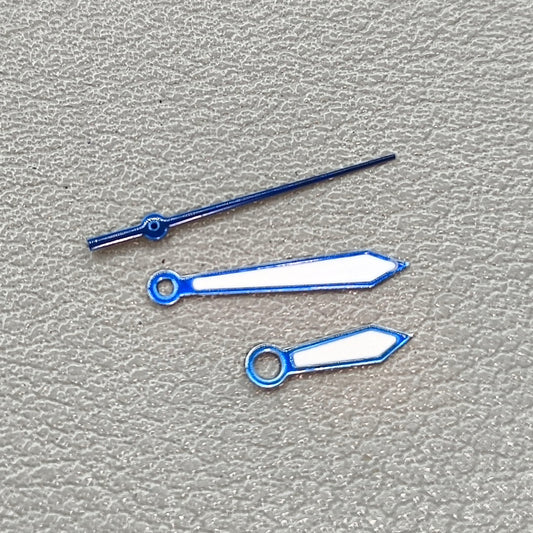 2 Sets/Pack 13mm Blue Trim Watch Hands for China Made 7120 Mechanical Movement