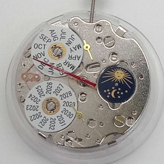 China Made ST16 watch with mechanical movement, perpetual calendar, and moon phase at 6 o'clock.