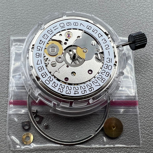 Mouvement automatique Seagull ST2130, clone plaqué argent pour remplacement ETA 2824-2