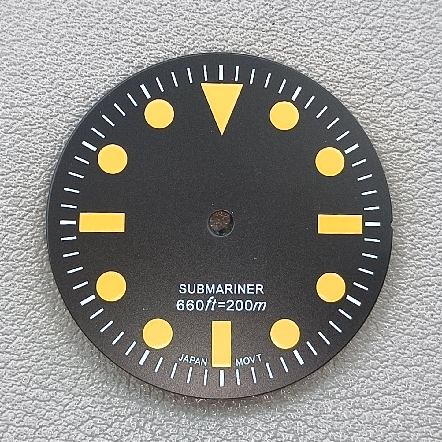 28.5mm Submariner Watch Dial Green Lume Fit for NH35/NH36/4R35 Movement