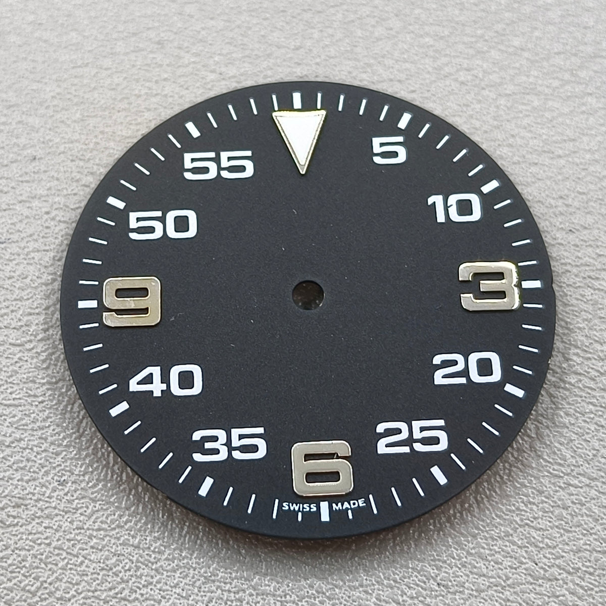 31mm Blue Lume Solid Black BGW9 Watch Dial Fit for NH35 Movement
