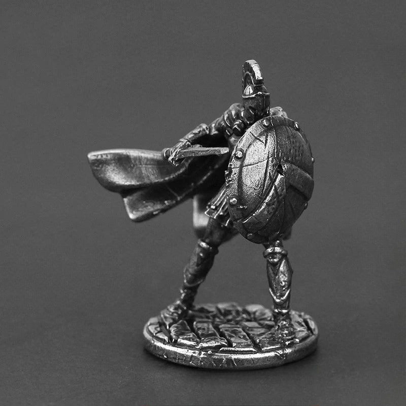 Spartan Sword Hoplite Copper Figurine White Bronze Fantasy Wargame 124-5