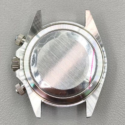 Silver Black Daytona 40mm Mens Watch Steel Case for Daytona VK63 VK64 Case
