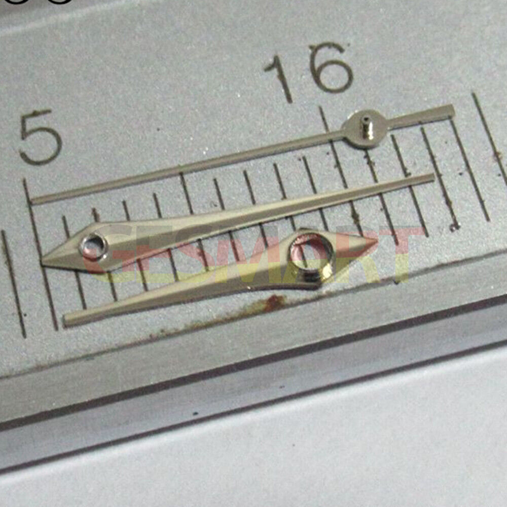 Aiguilles de montre pointues argentées de 11 mm pour mouvements Miyota 2035, 2115, 2105, 2305 et 2315