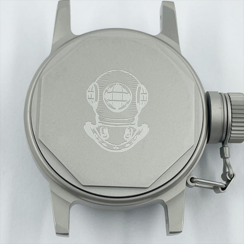 Matted silver 28.5mm kettle watch crown, vintage style case for NH35 NH36 movements.