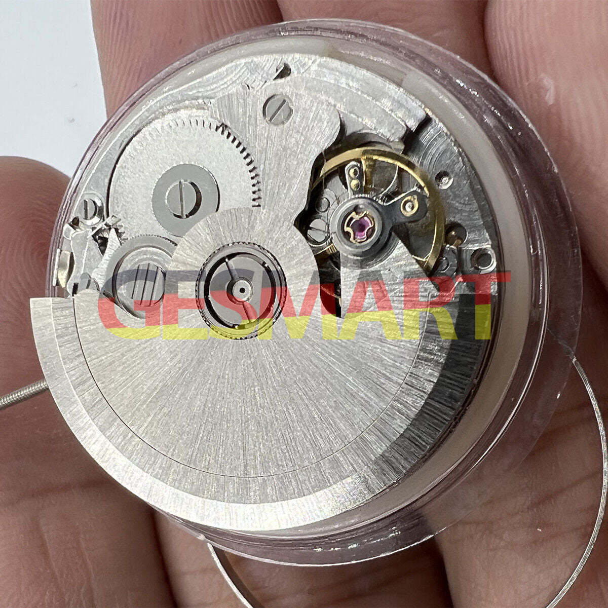 HZ2350 automatic watch displaying double calendar, featuring Chinese mechanical movement for accurate time.