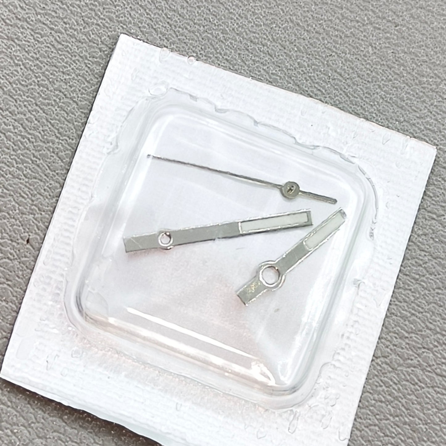 2 Sets/Pack Silver Trim Square Green Lume Watch Hands for VJ32 Movement