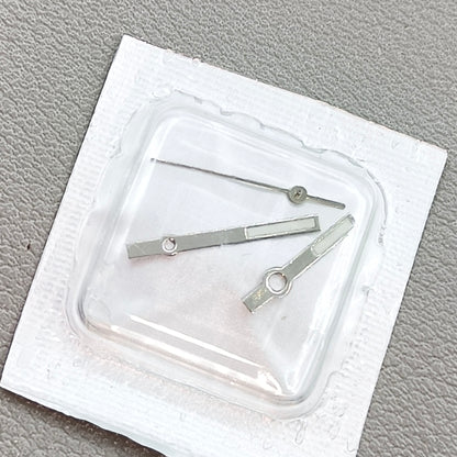 2 Sets/Pack Silver Trim Square Green Lume Watch Hands for VJ32 Movement