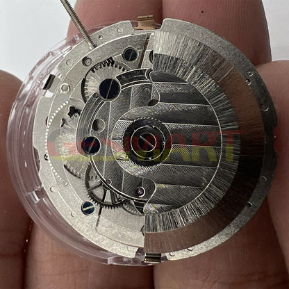 China Made mechanical watch accessory with automatic movement, big date display at 12, multi-function design.