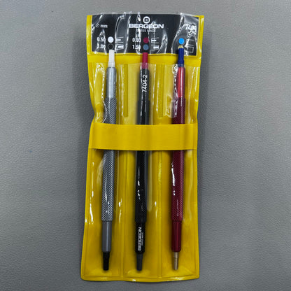 Bergeon 7404 Swiss watch hand fitting tools set, precision tools for watchmakers and repairs.
