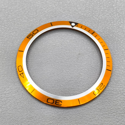 41mm Aluminium Alloy Orange Watch Bezel Insert for Omega Seamaster 600