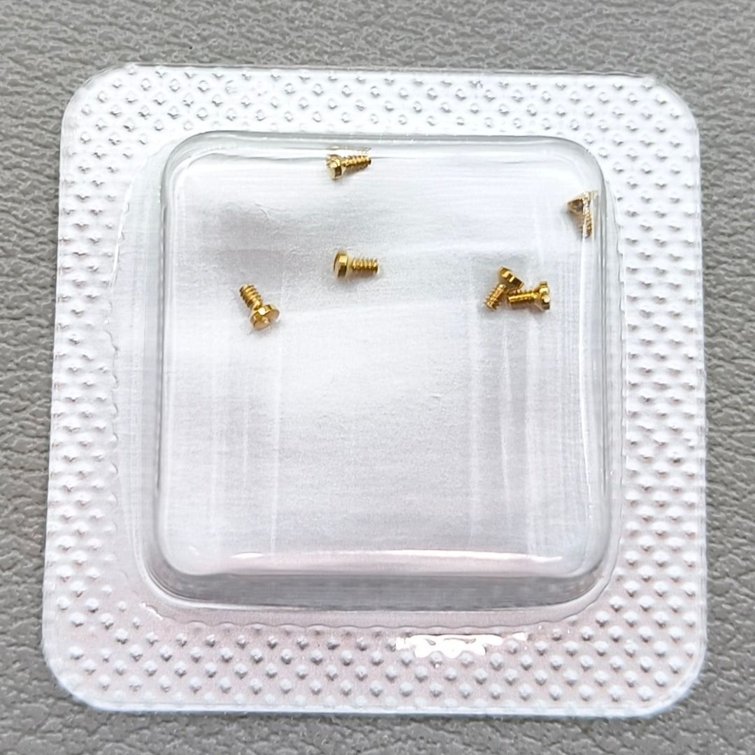 3 Sets Back Cover Case Golden Screws for La Grande Classique De Longines L4 (0.7MM)