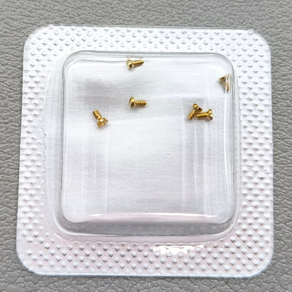 3 Sets Back Cover Case Golden Screws for La Grande Classique De Longines L4 (0.7MM)