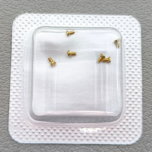 3 Sets Back Cover Case Golden Screws for La Grande Classique De Longines L4 (0.7MM)