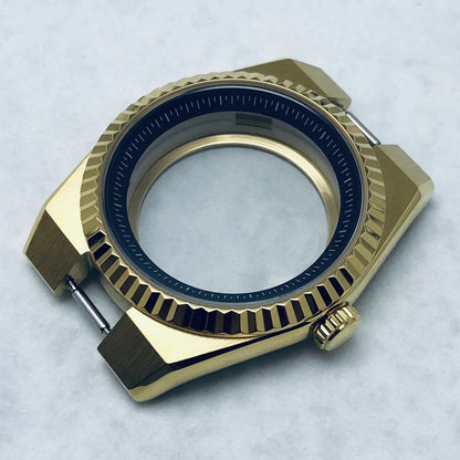 904L Stainless Steel 40mm Land-Dwellwe Watch Case+Strap Sapphire Glass for NH35