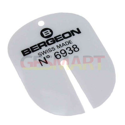 Bergeon 6938 watch dial protectors set, durable tools for precise watch repair and maintenance.