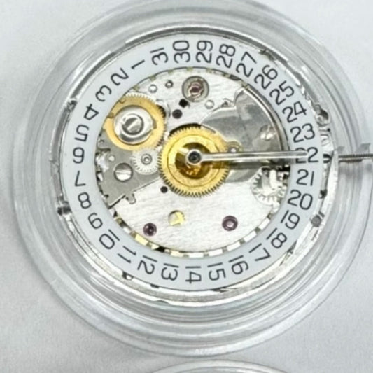 Silver Carved China Made Dandong 2824 Mechanical Movement Replace ETA 2824-2