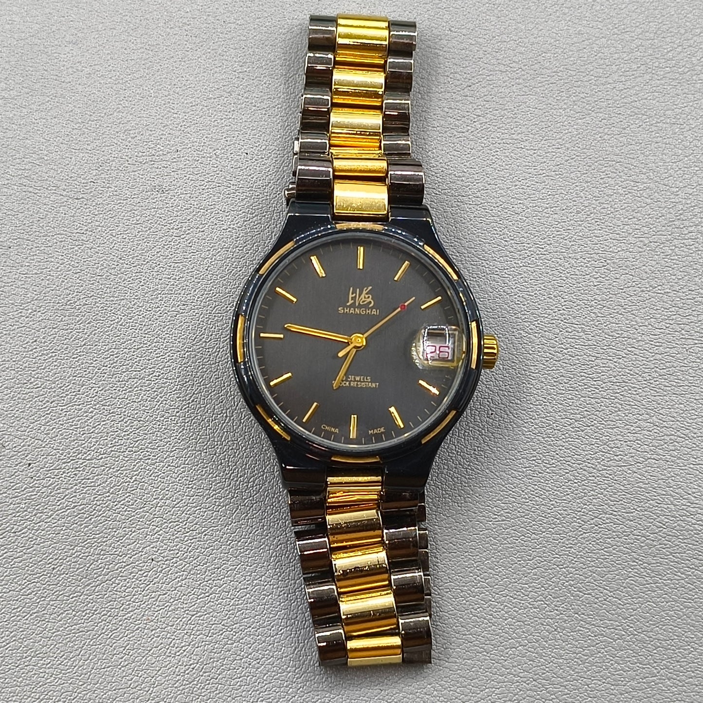 37mm Shanghai Manual Mechanical Watch Black 19 Jews Shock-Resistant