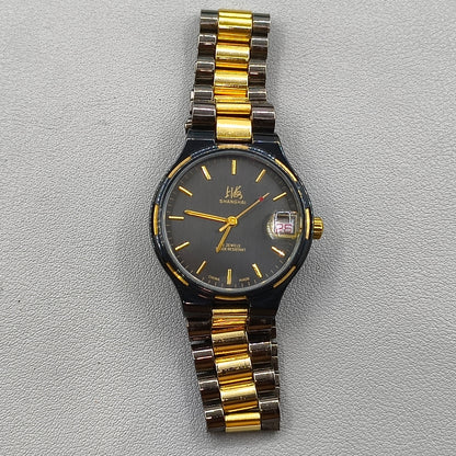 37mm Shanghai Manual Mechanical Watch Black 19 Jews Shock-Resistant
