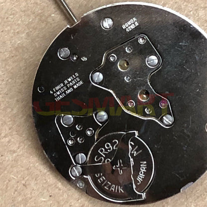 Ronda 4120B Swiss quartz watch movement with black disk wheel for precise timekeeping